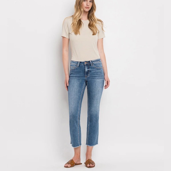 Vervet Five Steps to Heaven Mid Rise Straight Crop Size 31 - Picture 1 of 11